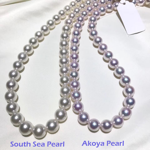 akoya pearls VS White south sea pearl
