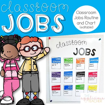 Classroom Jobs Chart Editable – The Applicious Teacher Resource Store