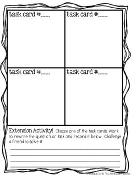 taskcard answer sheet template