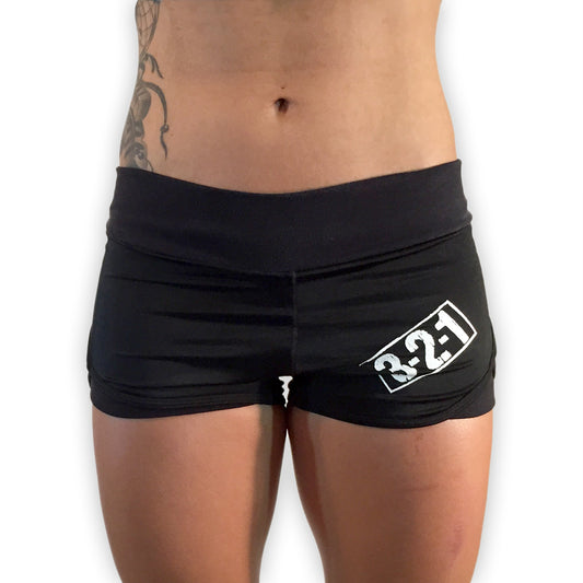 Ladies Blue 321 Workout Shorts