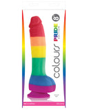 Colours Rainbow 8 Inch Silicone Dong