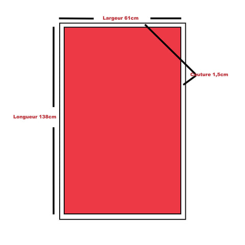 Croquis 1 de la housse de matelas déhoussable