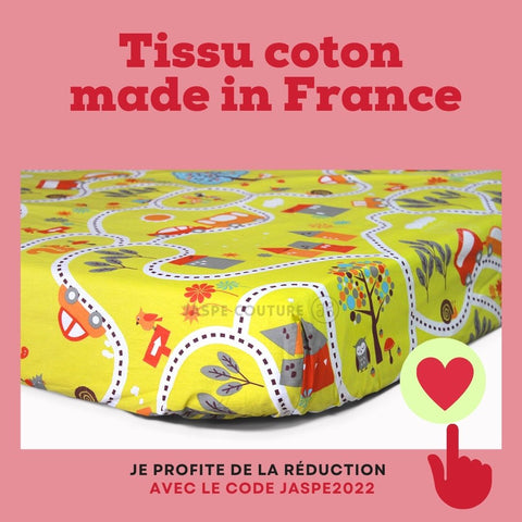 Tissu coton Domotex, tissu coton made in France