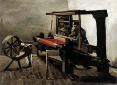 Vincent Van Gogh, Tisserand tourné vers la gauche avec rouet, Huile sur toile, 1884