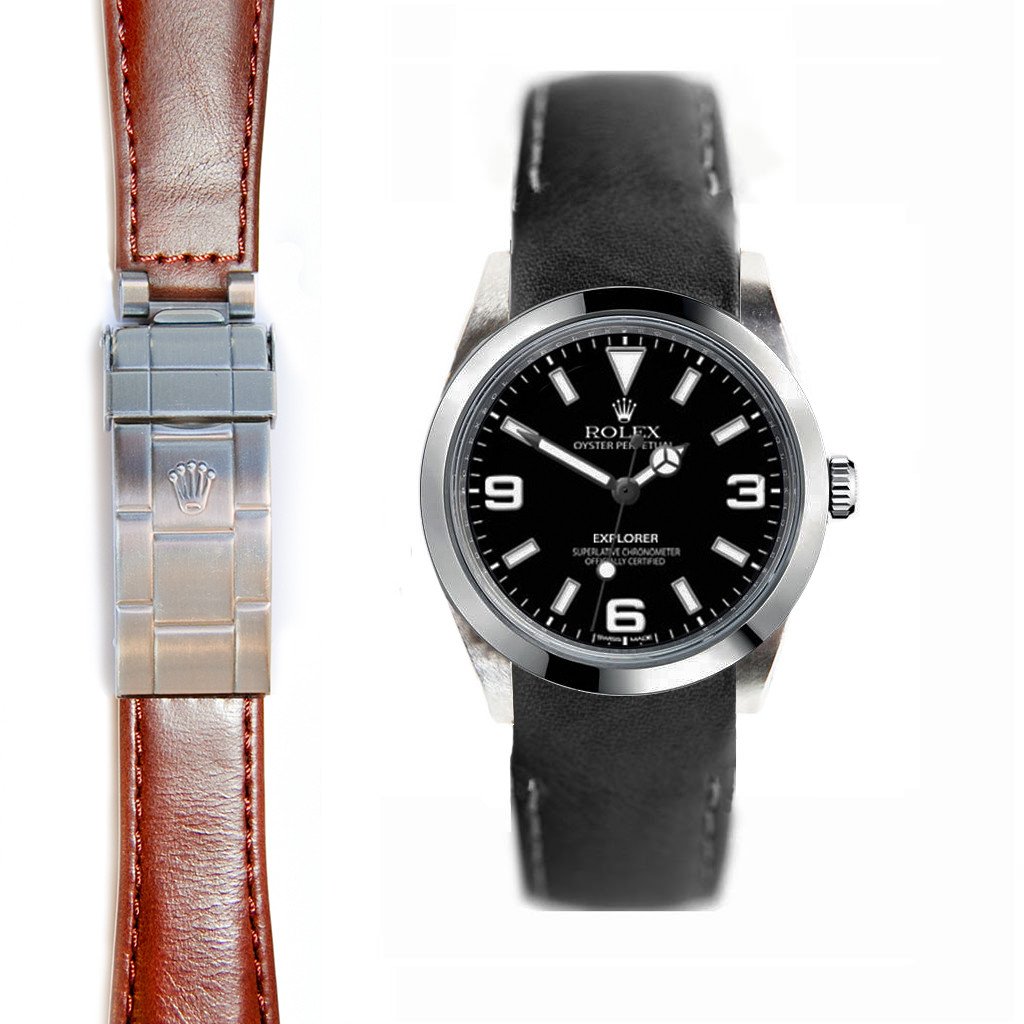 leather strap for rolex explorer