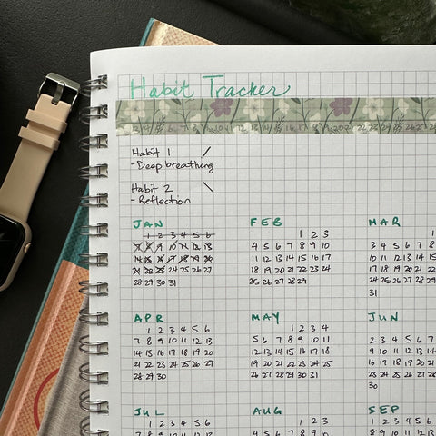 habit tracker calendar style