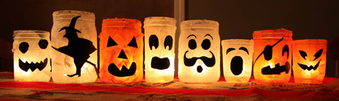 Halloween Craft Candle Holders