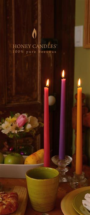 beeswax taper candles