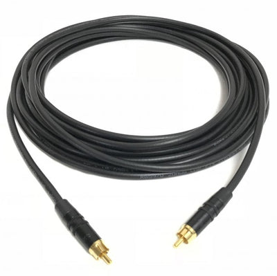 75ft RCA Composite Coaxial Video Cable RG59 Black 75 Ohm