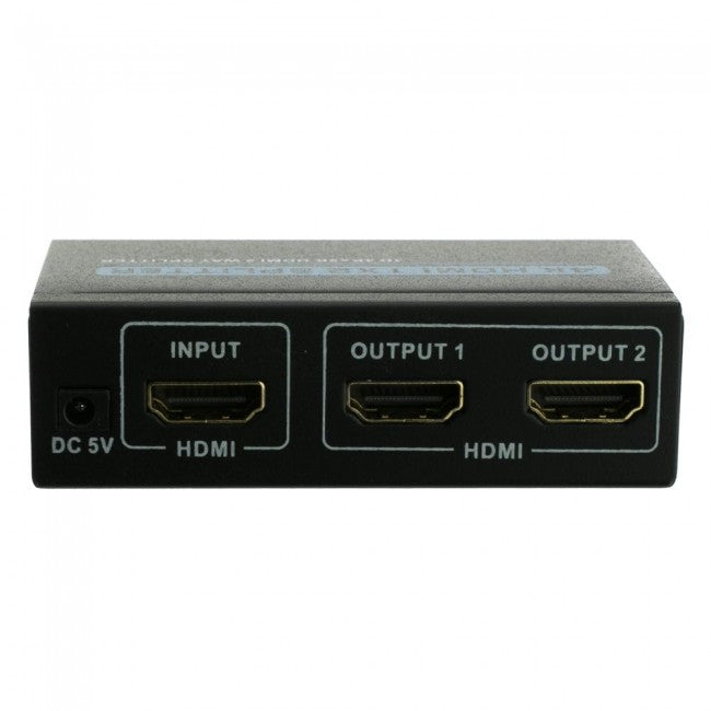 HDMI 1x2 Splitter 4K, HDMI Female Input HDMI Female Output - Custom Cable Connection