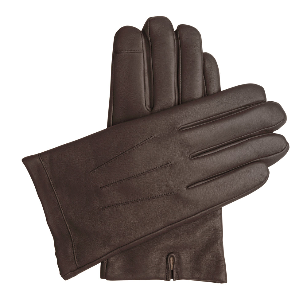 gents brown leather gloves