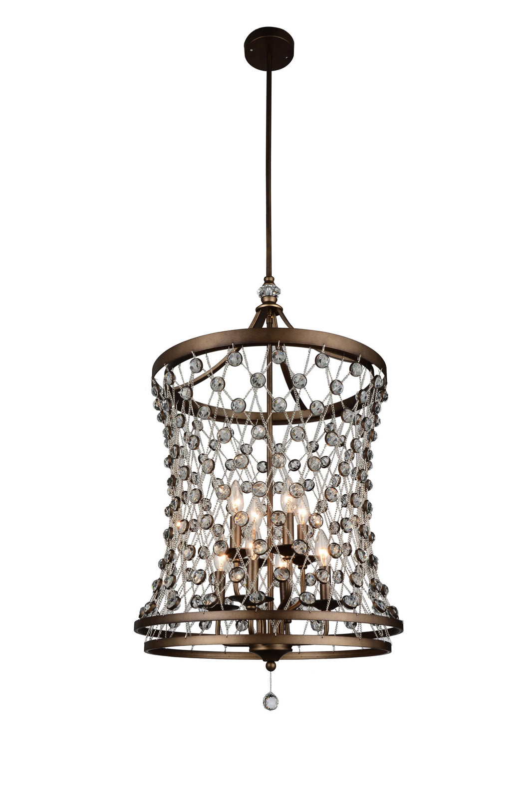 8 Light Up Chandelier with Speckled Bronze finish – New Classic Canada