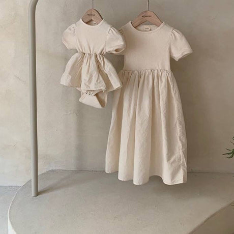 cream cotton dress