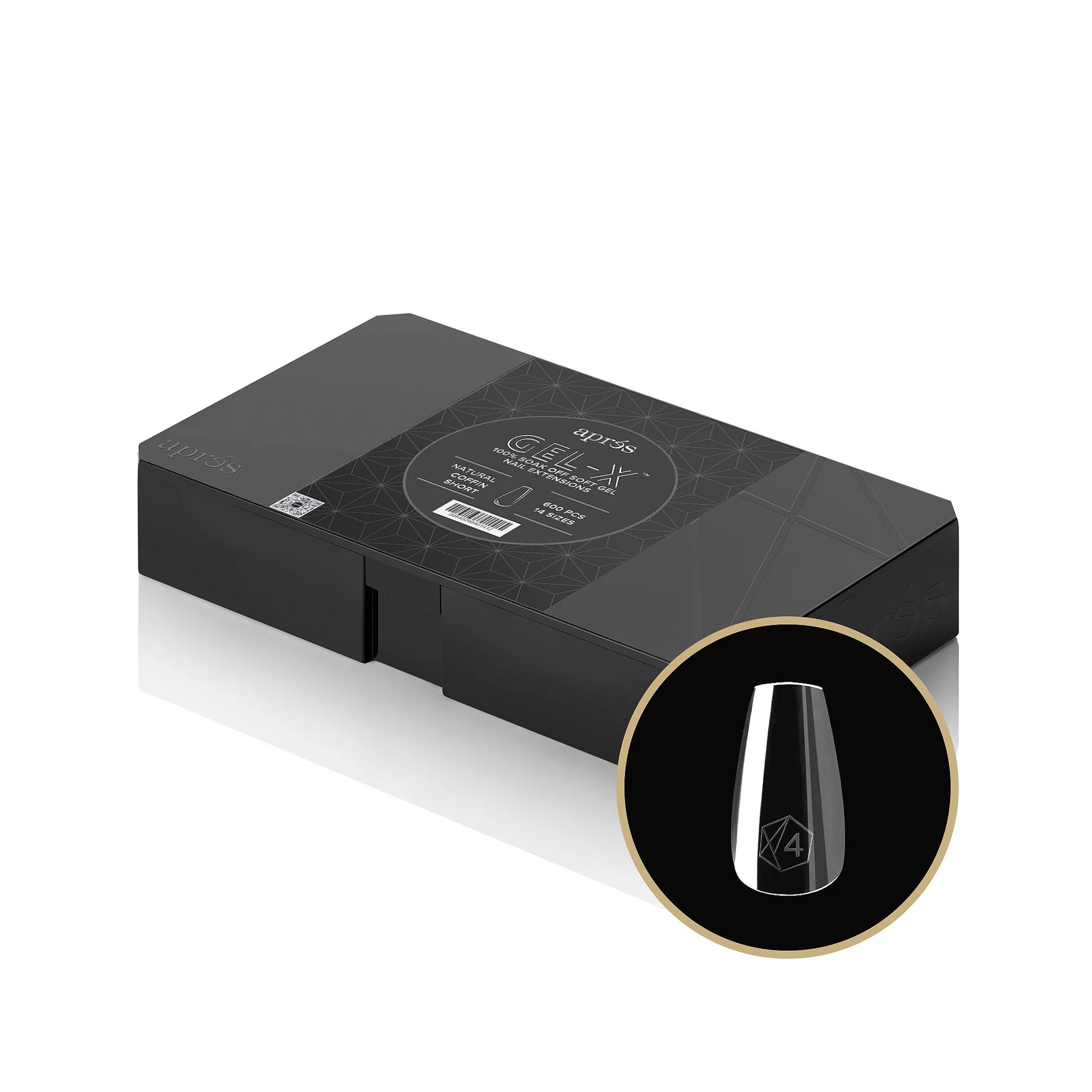 Gel-X™ Natural Coffin Short Box of Tips 2.0