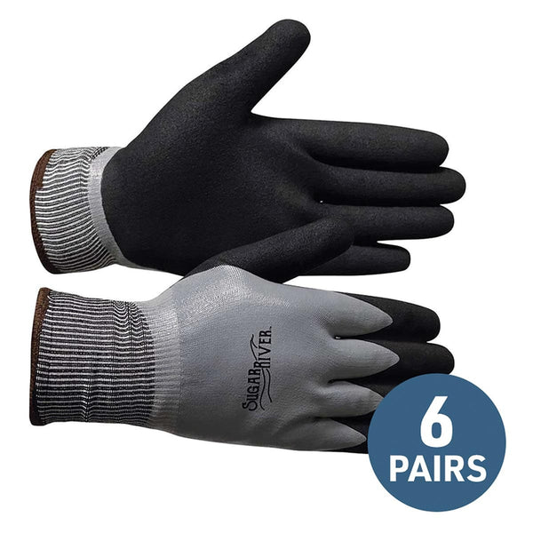 Memphis Shell Lined Protective Gloves Small Size Nylon Foam Palm Nitrile  Palm Gray Black White Knit Wrist Knitted Cuff Comfortable For Material  Handling Assembling Farming Construction Landscape Plumbing Shipping 12  Dozen 