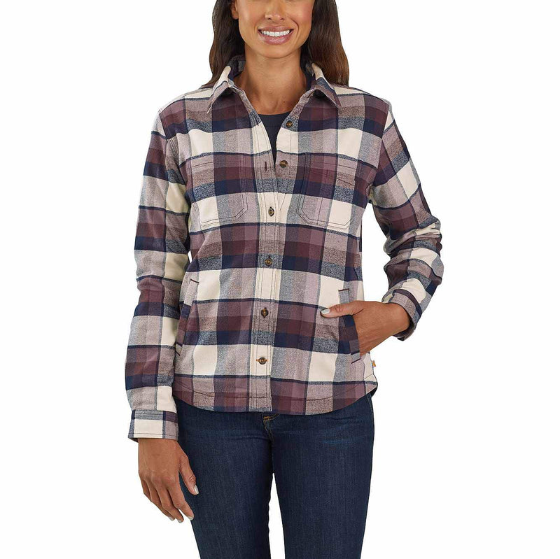 Carhartt Women’s Rugged Flex® Hamilton Flannel Fleece Lined Shirt ...