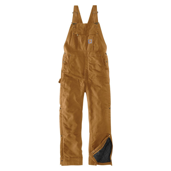 Carhartt Loose Fit Washed Duck Insulated Bib Overall | Gemplers