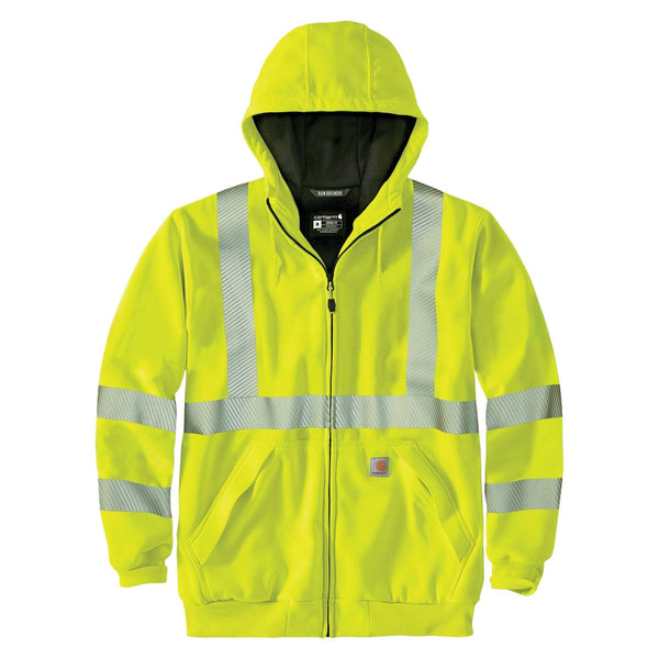 Carhartt Men's Hi-Vis Class 3 Rain Defender Jacket - Brite Lime