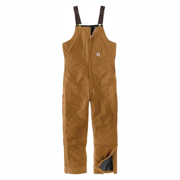 Carhartt Loose Fit Washed Duck Insulated Bib Overall | Gemplers