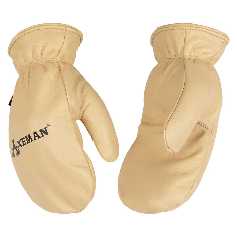 insulated leather mittens