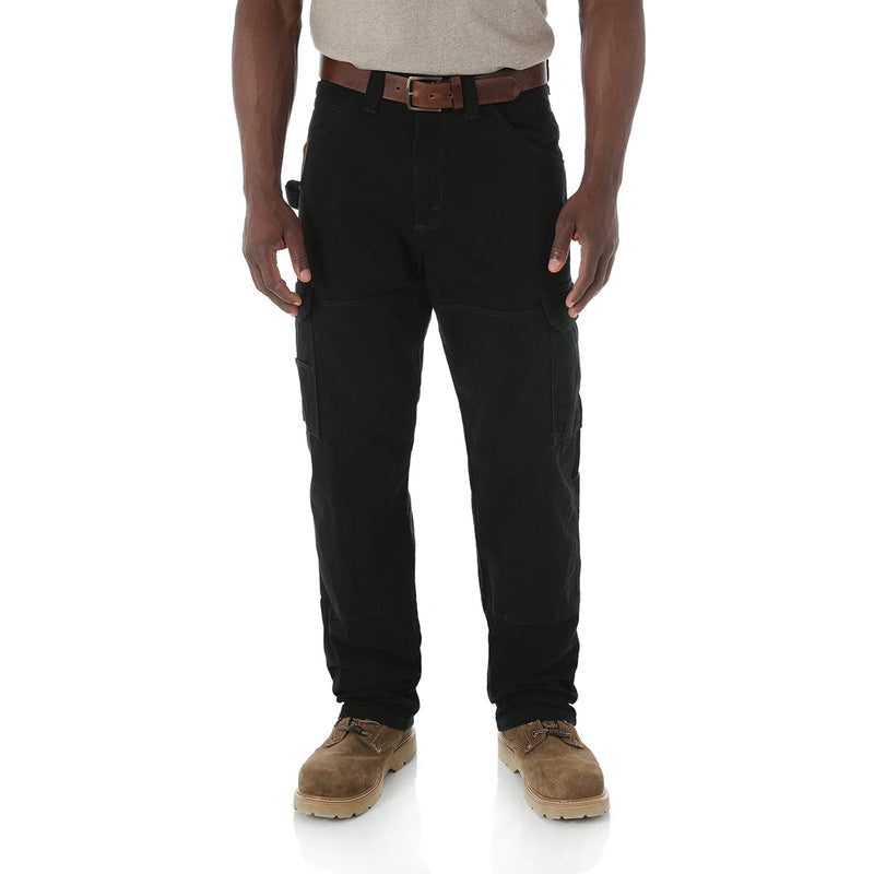 Wrangler Riggs Workwear Ripstop Ranger Cargo Pants, Black | Gemplers