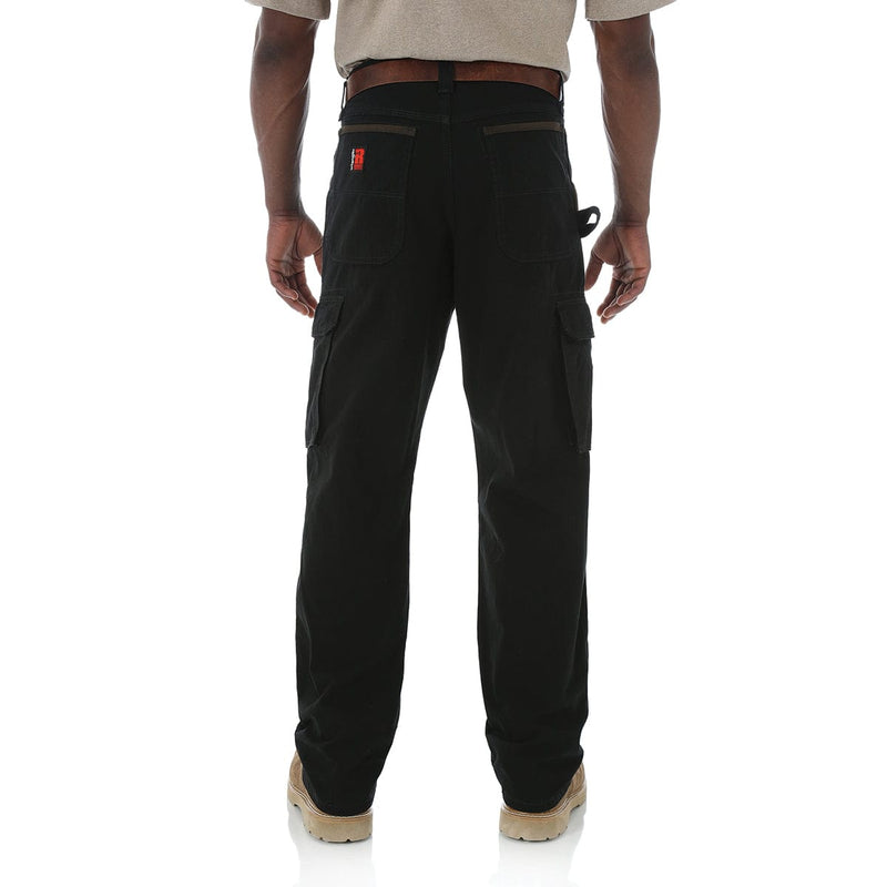 Wrangler Riggs Workwear Ripstop Ranger Cargo Pants, Black | Gemplers