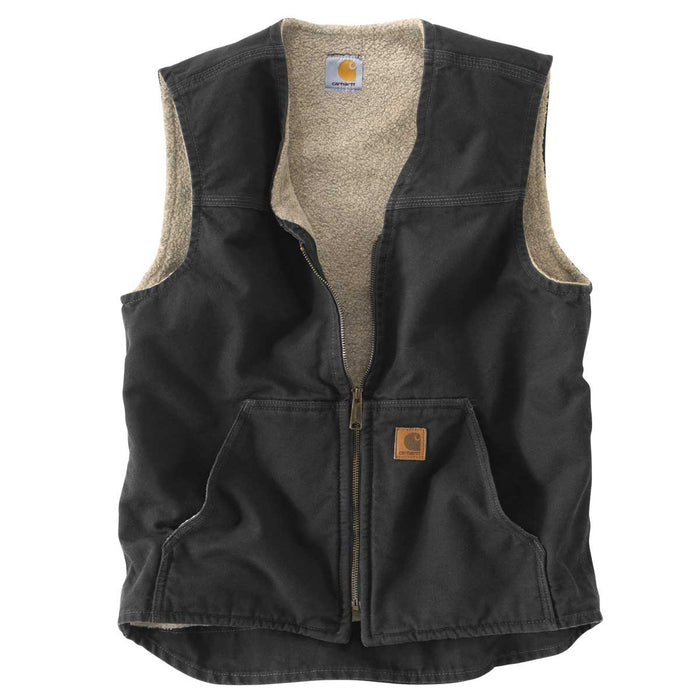 Carhartt V26 Sherpa-Lined Sandstone Duck Vest — Gempler's