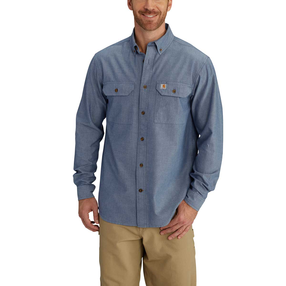 Carhartt Chambray Long-Sleeve Work Shirt — Gempler's