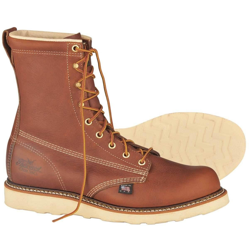 8 wedge sole work boots