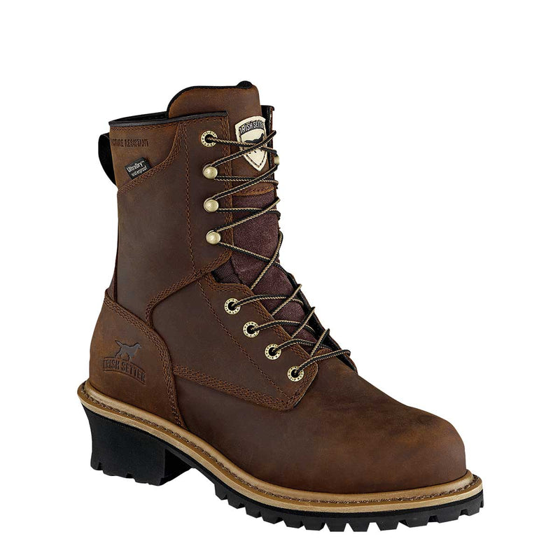 womens steel toe logger boots