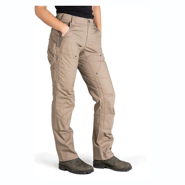 Dovetail Workwear Women's Saddle Brown Canvas Work Pants (14 X 32