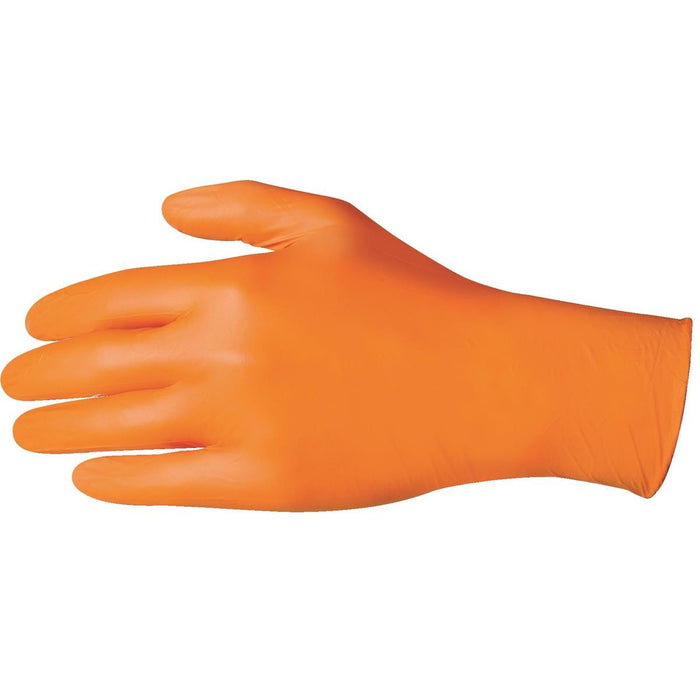 orange nitrile gloves