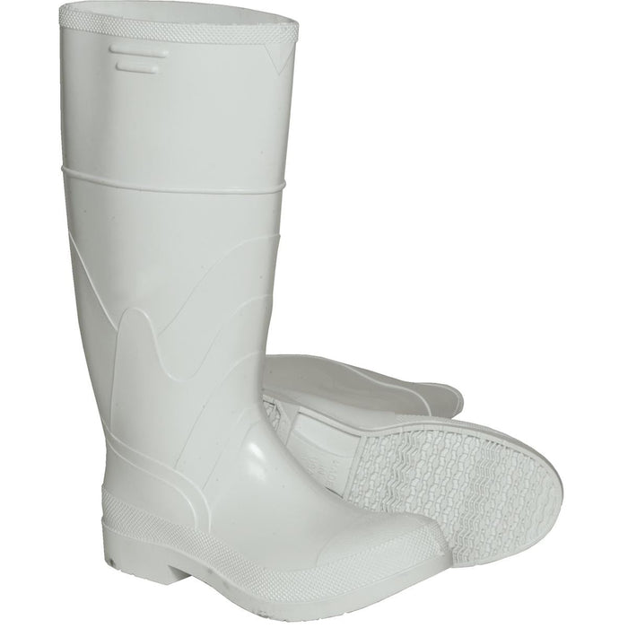 DUNLOP White Waterproof Boots, 16\