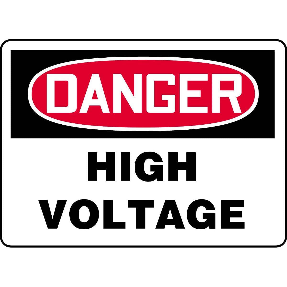 High Voltage Safety Signs