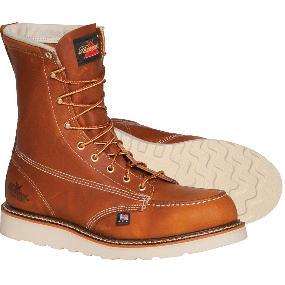 moc toe wedge sole work boots