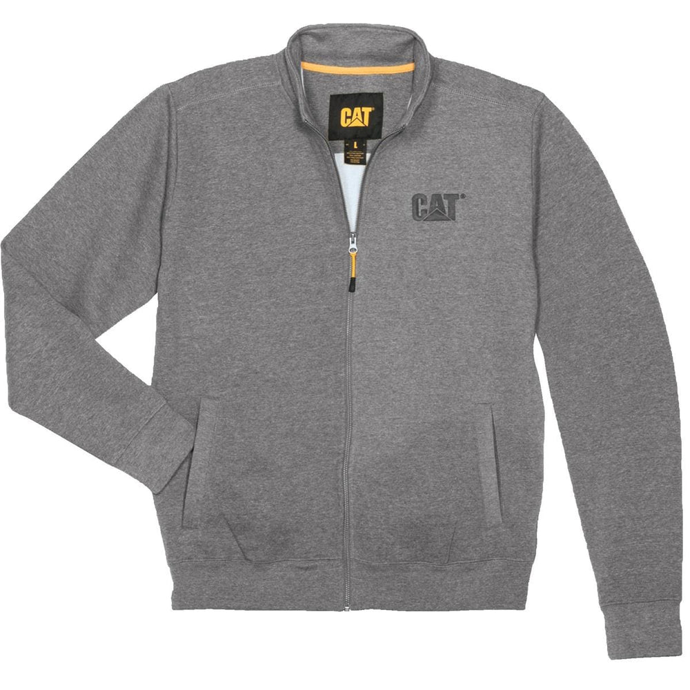 hoodless sweatshirt jacket