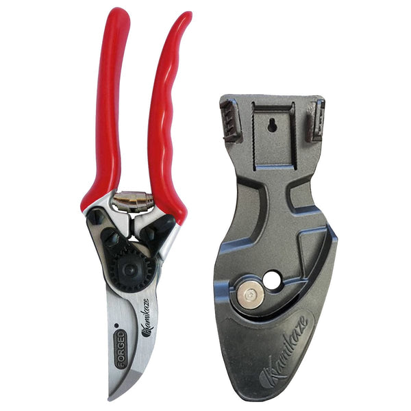 FELCO 2 Pruner with Sharpener & FELCO 910 Holster Combo Kit