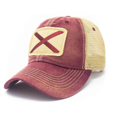 Crossed Axes Trucker in Black/Red/Khaki – The Montana Way