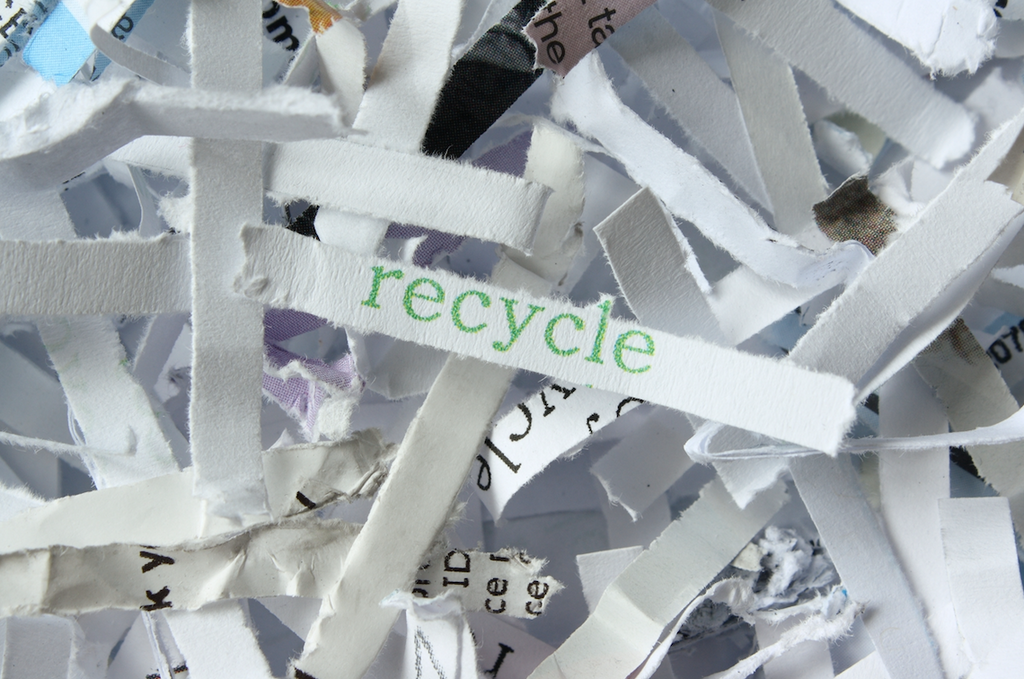 recycle excess paper found in home