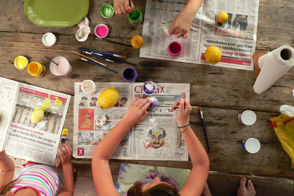 kids crafts newspaper