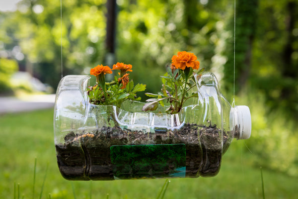 plastic water bottle planter