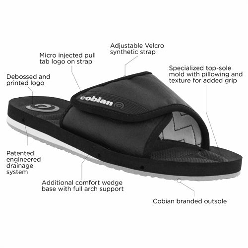 Cobian Men's GTS Draino Slides - Black 