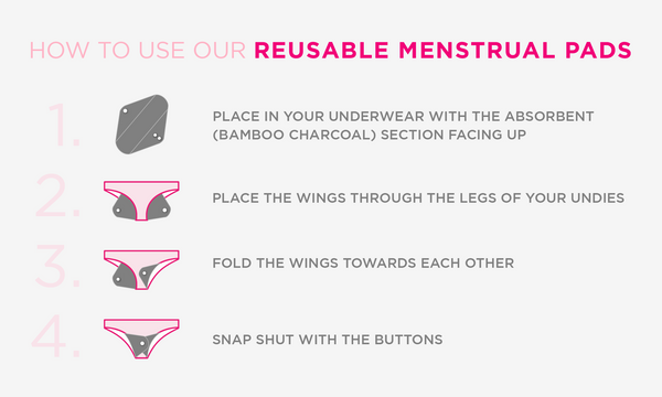 How to use reusable menstrual pads