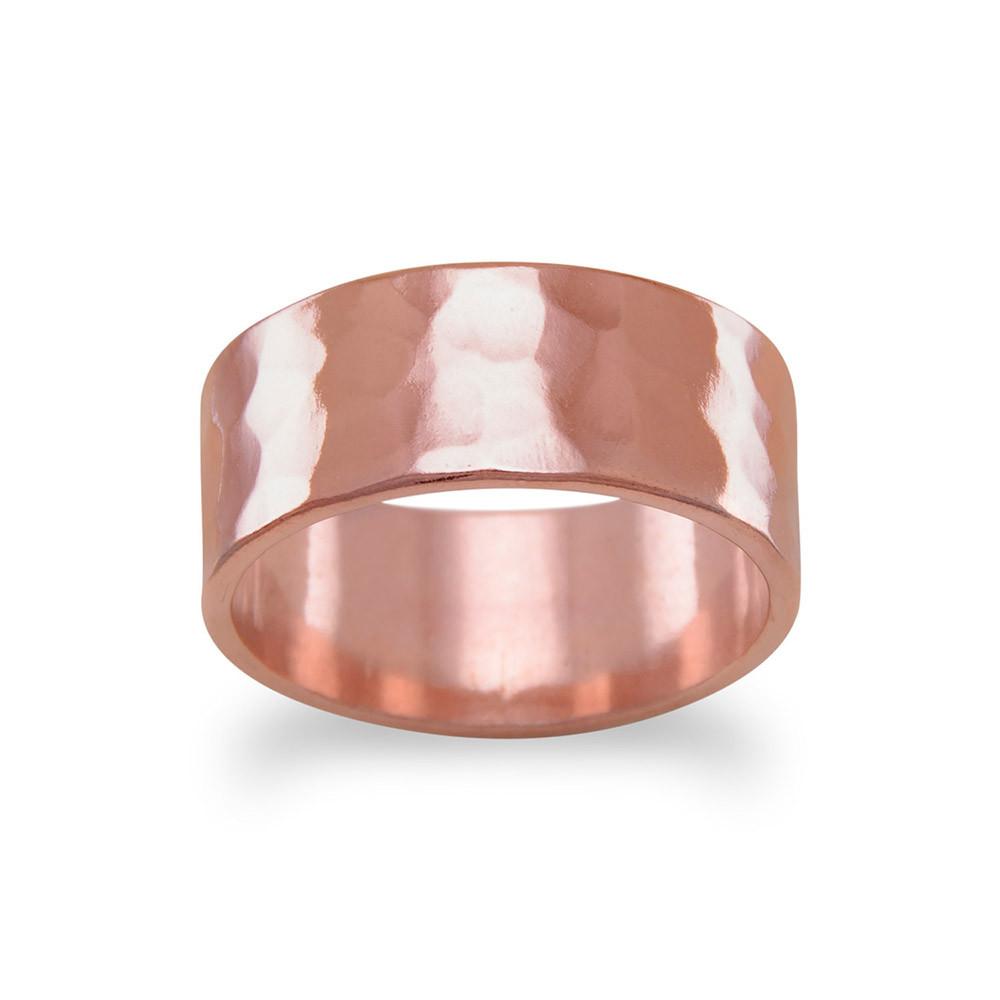 8mm Solid Copper Hammered Ring - Rocky Mt. Discount Outlet 