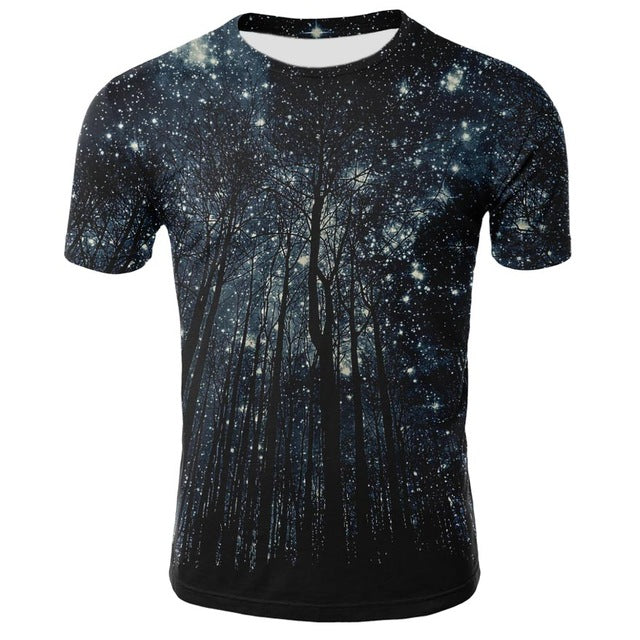TOLVXHP 2018 Star Series New 3D Digital Printing T-shirt Men's Casual Slim T-shirt - Rocky Mt. Outlet Inc - Shop & Save 24/7