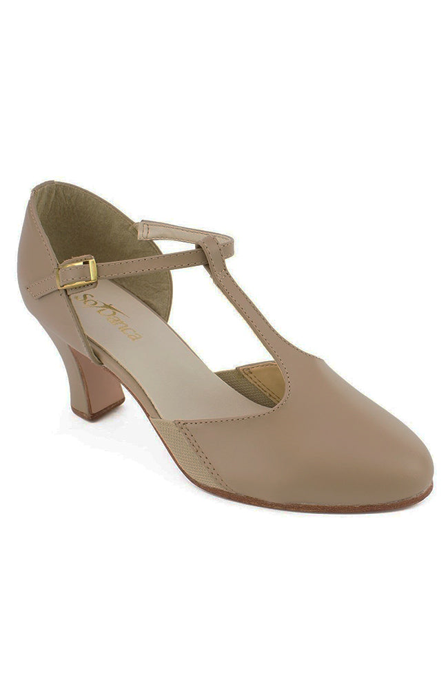 So Danca CH57 Taupe T-Strap Character Shoes – Dancewear Online