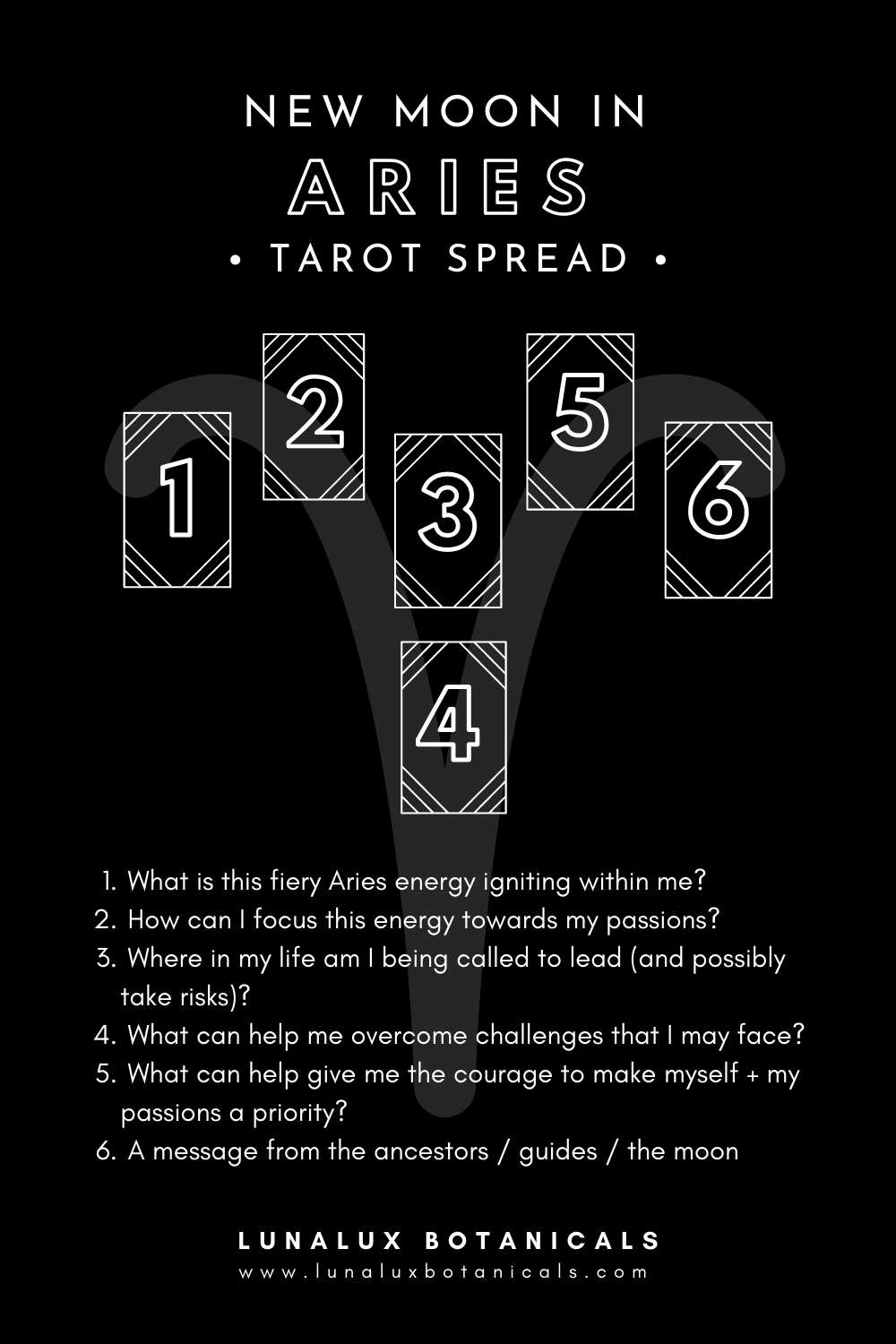 New Moon in Aries Tarot Spread