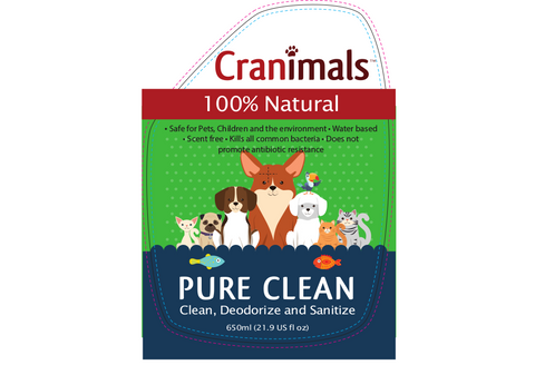 Cranimals Pure Clean Front label