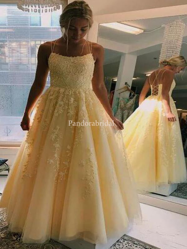 baby yellow prom dresses
