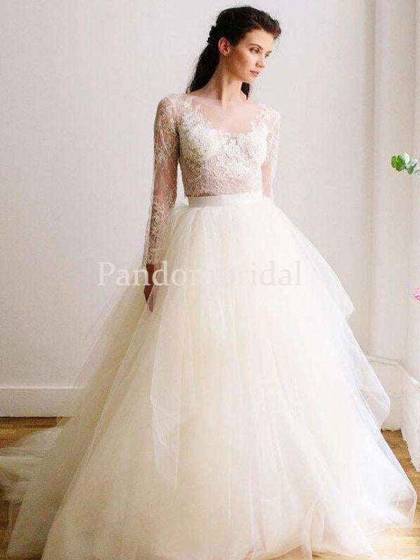 classy long sleeve wedding dresses